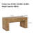 Rustic Farmhouse Rectangle Coffee Table with Hidden Storage Drawer, Solid Wood Center Table