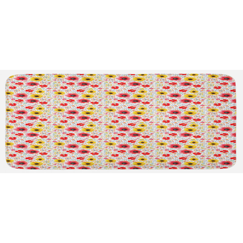 Tapis de cuisine aquarelle