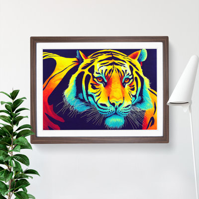 Colourful Tiger Vol.4 Abstract - Single Picture Frame Print