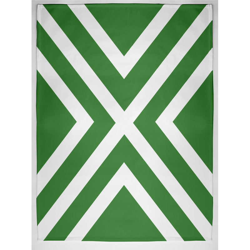 Zadie Plain Weave / Muslin Throw Blanket, Green
