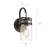 Sue Olde Bronze 1-Light Vanity Wall Sconce with Clear Glass Shade-1970125966