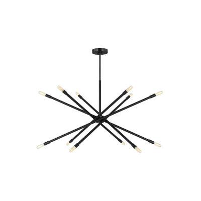 12-Light Dimmable Sputnik Chandelier