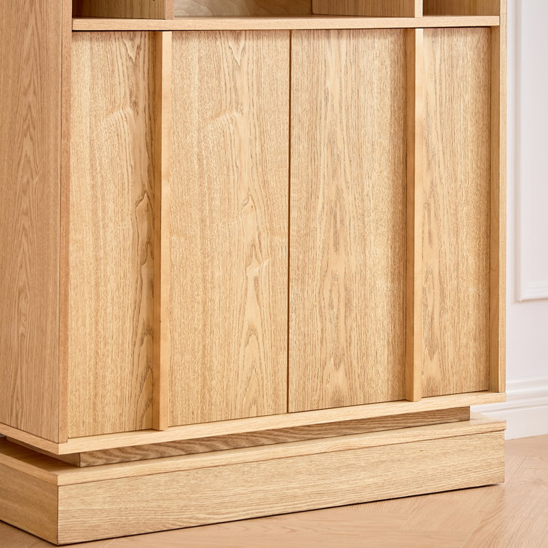 Buffet à 2 portes et tablette ajustable Farmhouse, Natural Wood