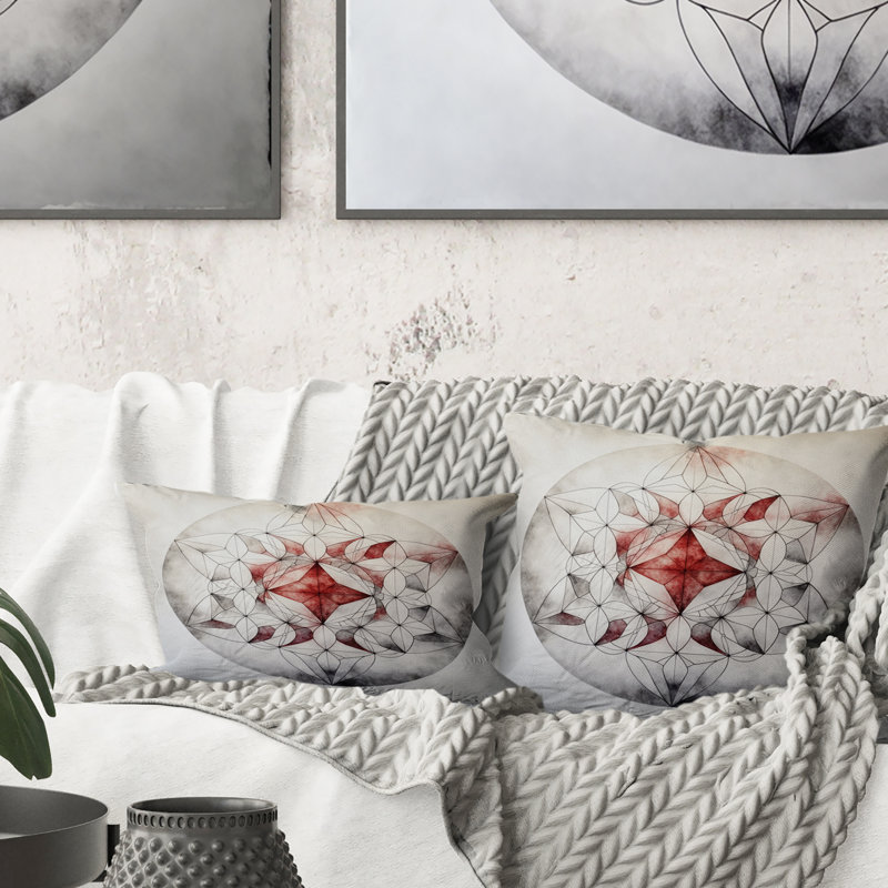 Coussin décoratif géométrique Sacred