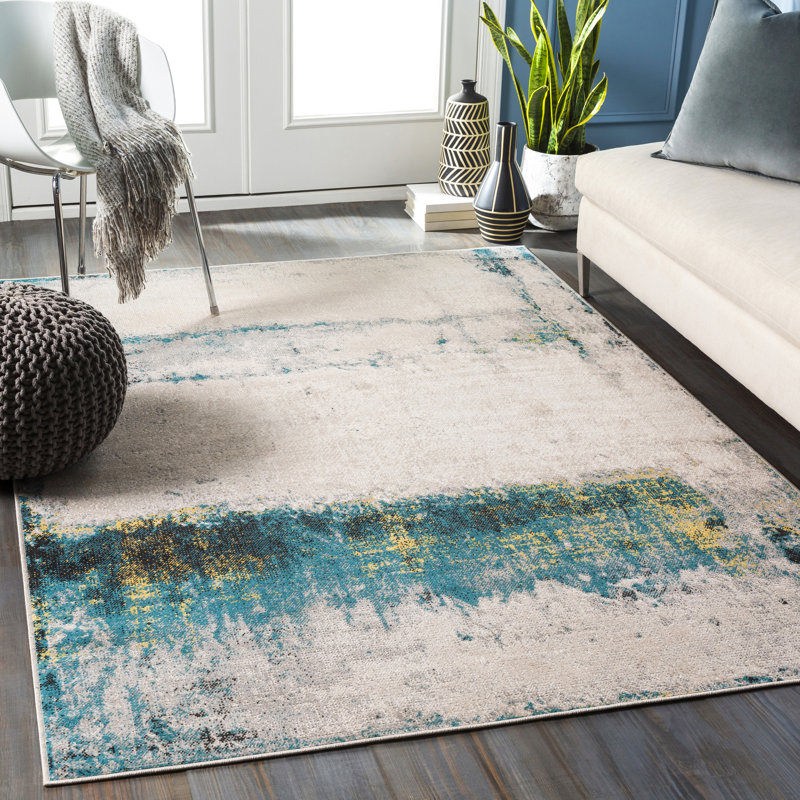 Kamalu Abstract Indoor Rug, Rectangle 5'3" x 7'7"