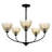 Whitecap 5-Light Mottled Cocoa Chandelier
