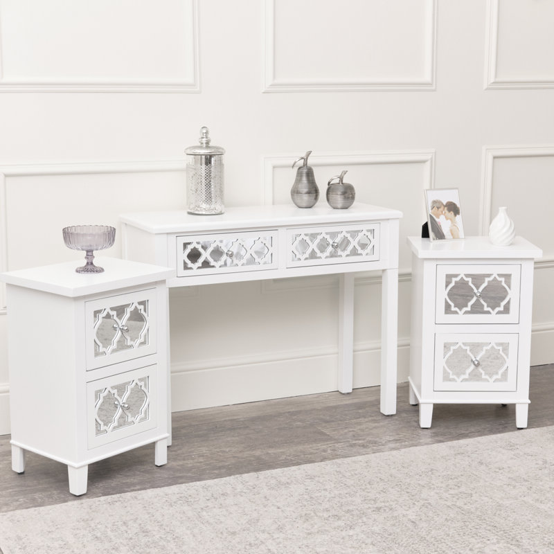 Akash 90cm Console Table, White