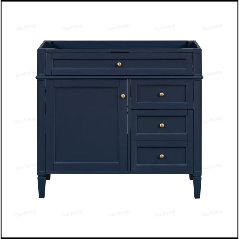 Meuble-lavabo 36 po, Bleu