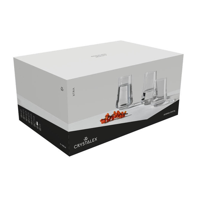 Demaje Crystal Tumblers 350ml - Set of 6