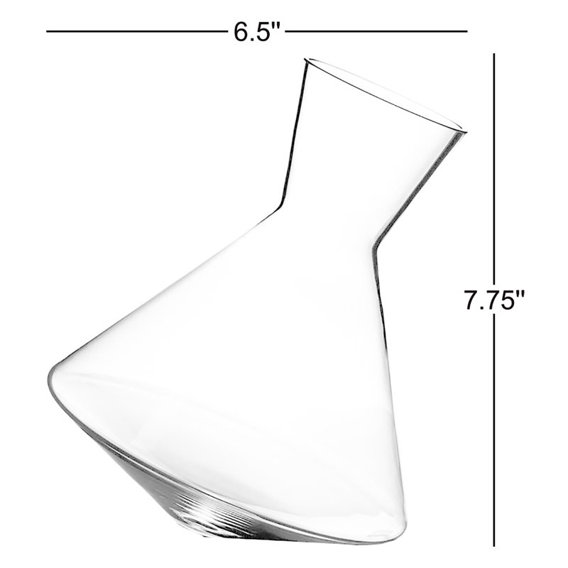 Vaso Crystal Lead Free Crystal Wine Decanter, Clear