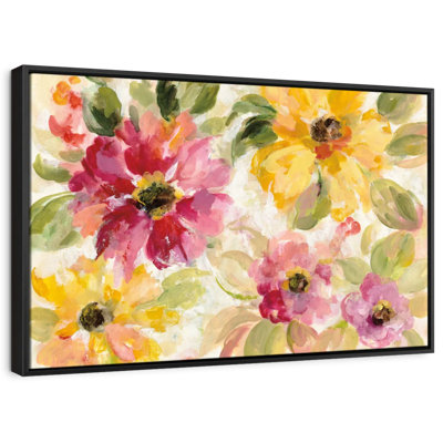 Abstrait «Floral Radiance Canvas Print»
