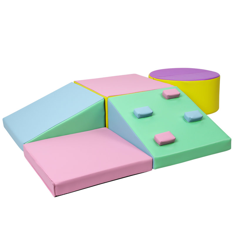 Blocs d'escalade l 12 po Gaomon, Rose / jaune / mauve