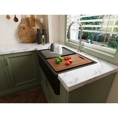MEJE 508mm W Ceramic Kitchen Sink