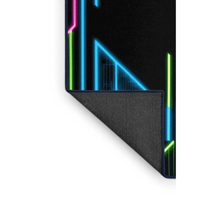 Electric Gradient Rug, Round 8'