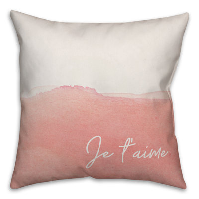  Je T'aime Throw Pillow