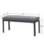 Banc de patio en aluminium avec coussin Craver