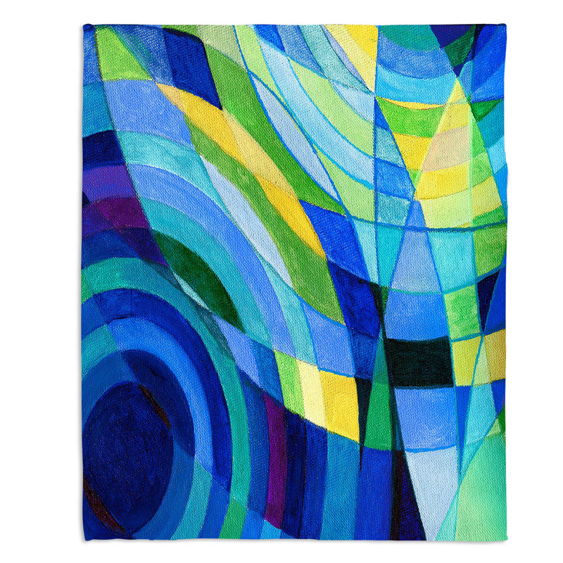 Couverture sherpa douce water series 10, l 51 po x L 60 po