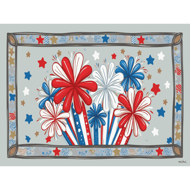 Tapis vacances des fêtes The Holiday Aisle®, Rectangle 4pi x 6 pi