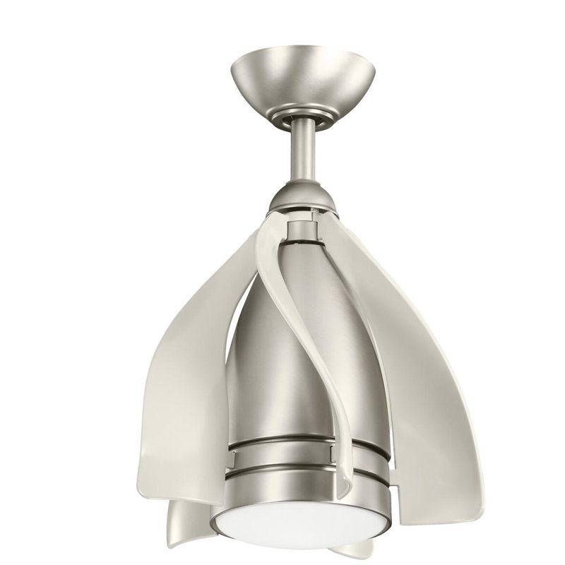 Terna 15'' Ceiling Fan with LED Lights, Brushed Nickel