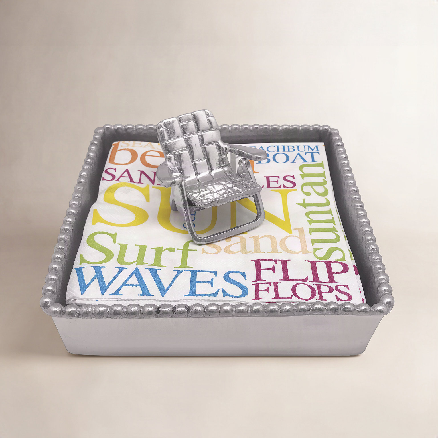 Seaside Metal Napkin Holder