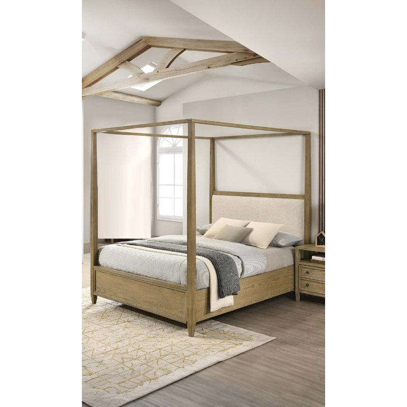 Grand lit à baldaquin Rustic Charm