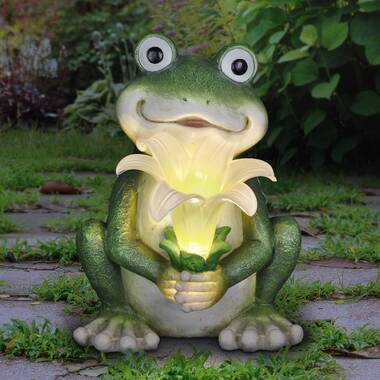 Ebern Designs Everlea Frog Animals Weather Resistant Plastic
