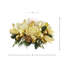 Holiday Candleholder With Hydrangeas And Magnolia Leaves