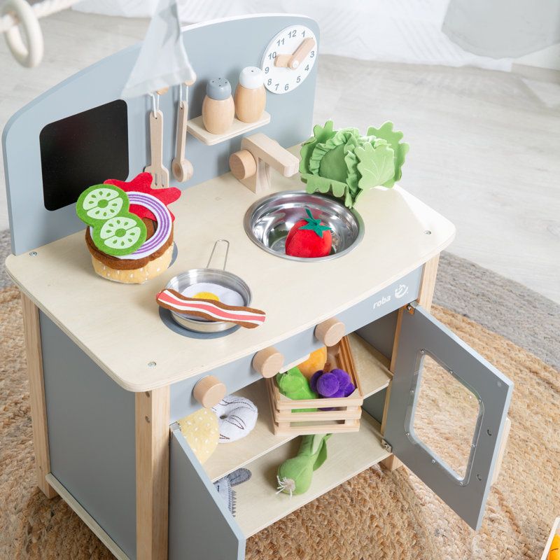 Play Kitchen Set, Gray