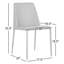 NORA PU DINING CHAIR WHITE-SET OF TWO-1807642531