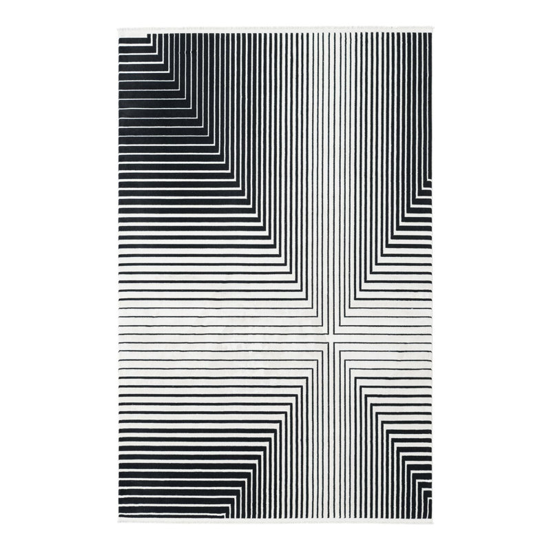 Kanoi Geometric Indoor Rug, Rectangle 5'3" x 8'
