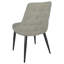 Chaise capitonnée gris clair