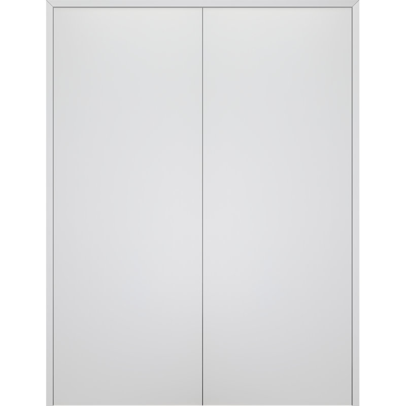 Porte standard en bois manufacturé Palladio, L 55,50 po x H 79,38 po, Blanc