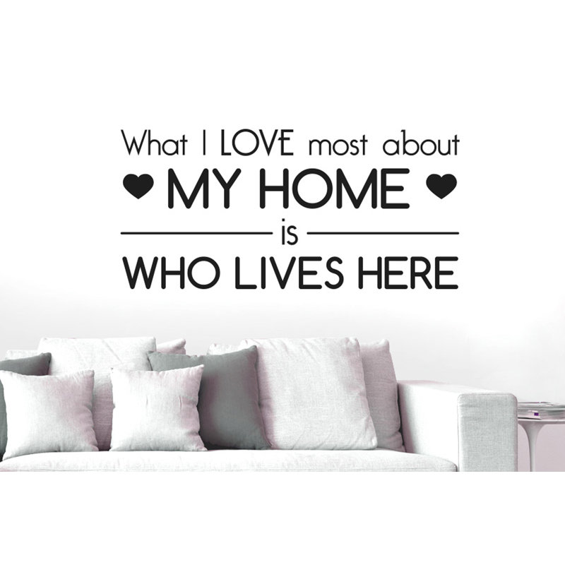 Wall Decal, Black, Medium