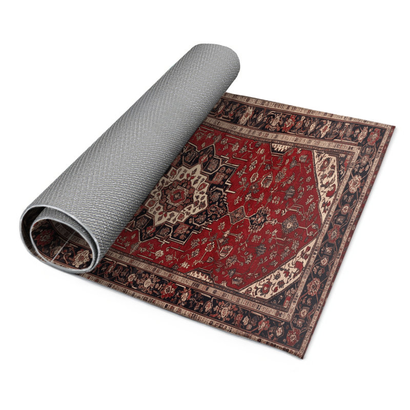 Tapis turc intérieur et extérieur brun, Rectangulaire 2 pi x 3 pi