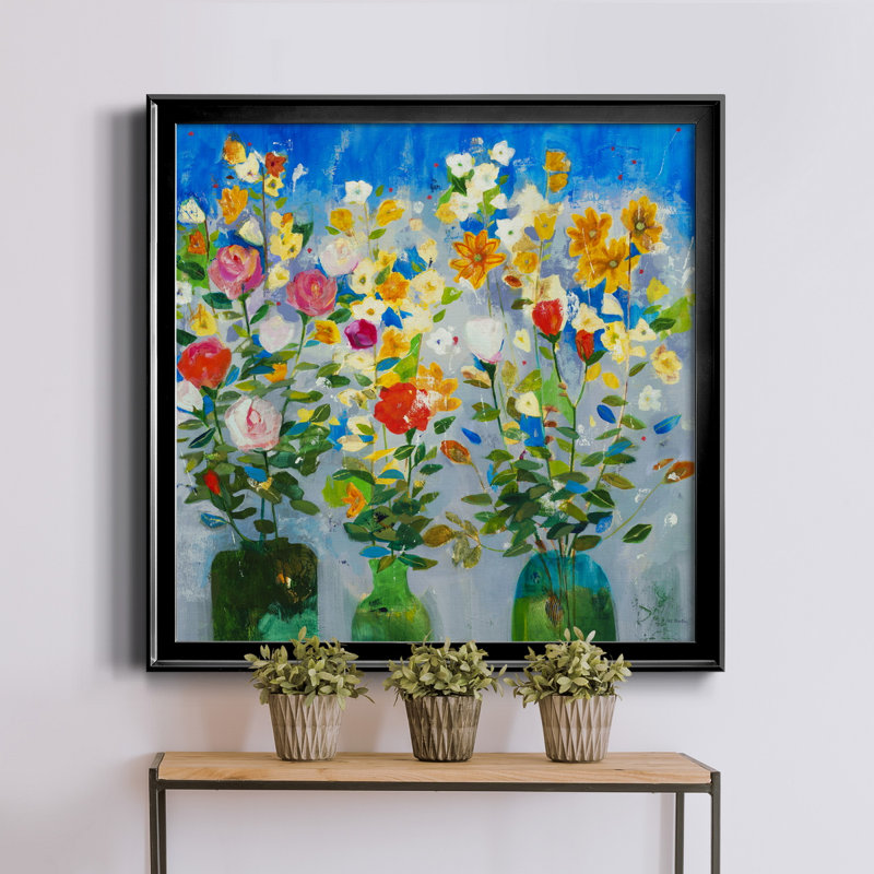 «Debout» - Reproduction d'art sur toile encadrée, H 26,5 po x l 26,5 po x P 1,5 po, Cadre noir