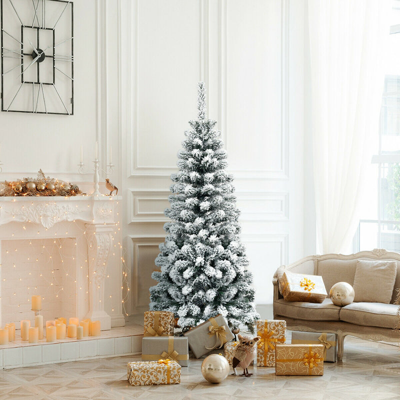 Arbre de Noël enneigé 4,5 pi