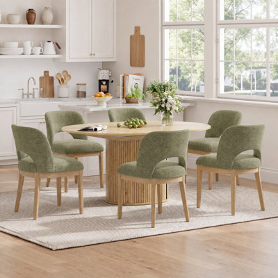 Modern Extendable Dining Table Set for 4-6 People with Hidden Storage