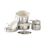 12 - Piece Non-Stick Stainless Steel (18/8) Cookware Set