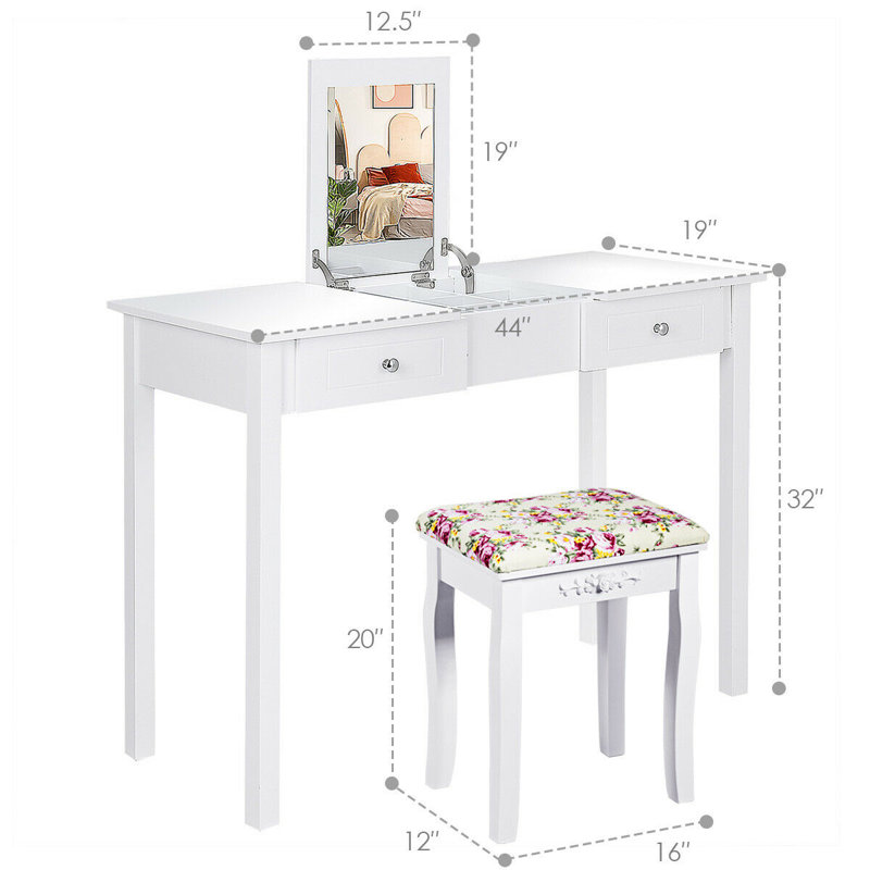 Ensemble de meuble-lavabo avec miroir Paraiso
