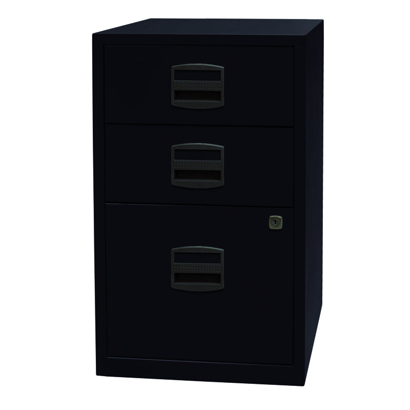 41.3cm Wide 3 -Drawer File Cabinet, Black