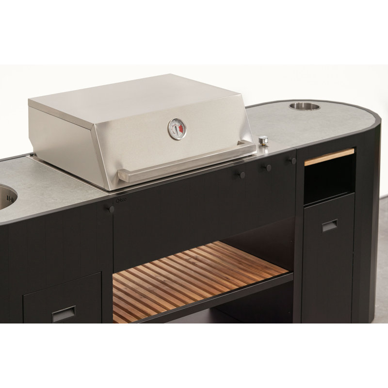 OVO GL - Outdoor Kichten Island- Cabinet with Grill & Sink 