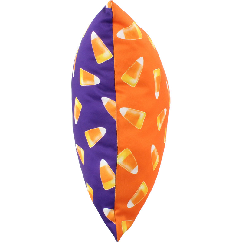 Housse de coussin carré et insert, Orange brûlé / bleu royal