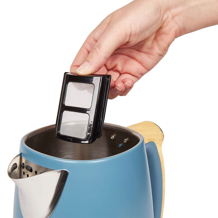 Haden Heritage 1.7L Stainless Steel Electric Cordless Kettle - Turquoise