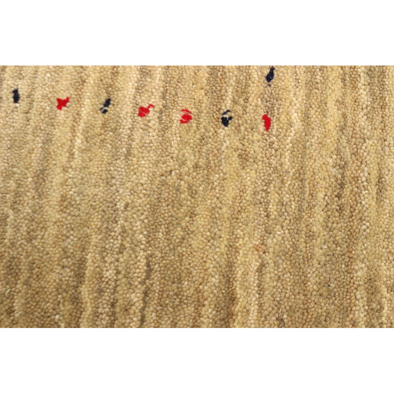 Tapis kaki Kashkuli Gabbeh 4 pi 0 po x 5 pi 9 po