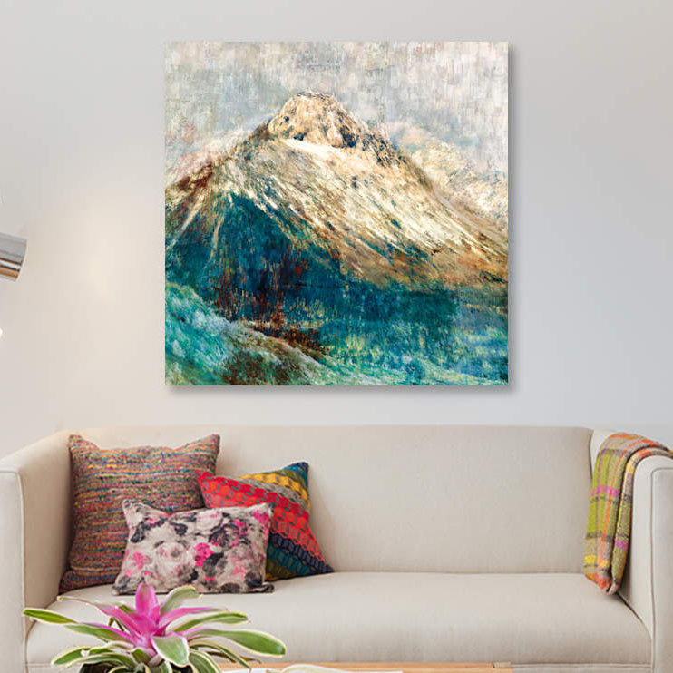 « mountain i », impression sur toile, H 26 po x l 26 po x P 1,5 po