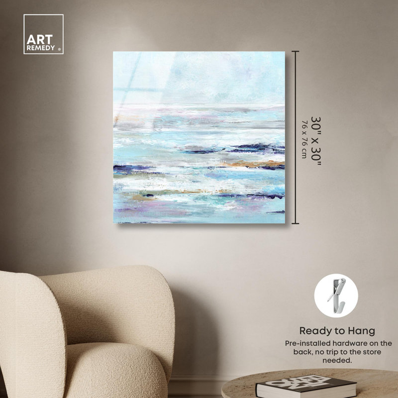 Décoration murale côtière Morning Breeze II par Art Remedy, H 30 po x l 30 po