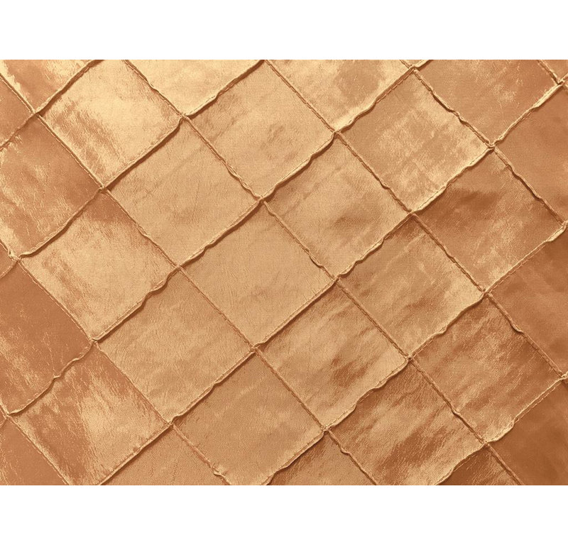 Cantonnière sur mesure Pintuck, L 120 po x L 9 po, Champagne