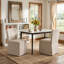 Chaise sans accoudoirs en mélange de lin-1855208367