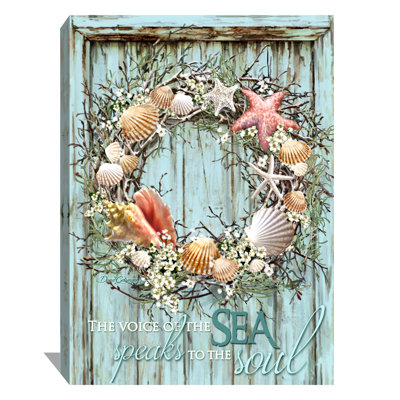 Art mural sur toile Coastal Wreath