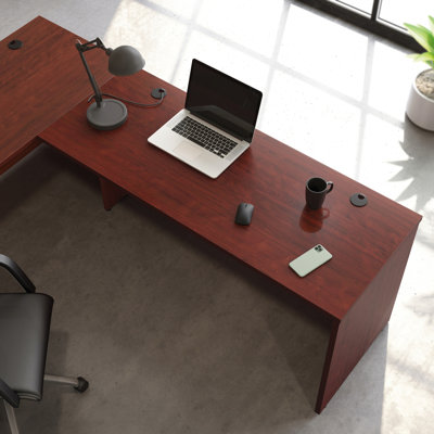 Desk 60" x 24", Red finish